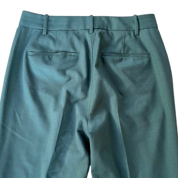M.M. Lafleur The Smith Washable Wool Twill Pants in Blue Jade Size 6 Work Office - Picture 6 of 9